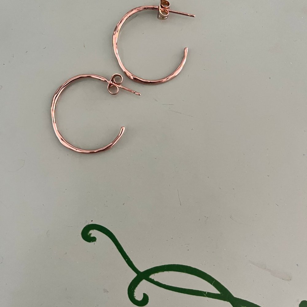 Rose Gold Hoop Earrings